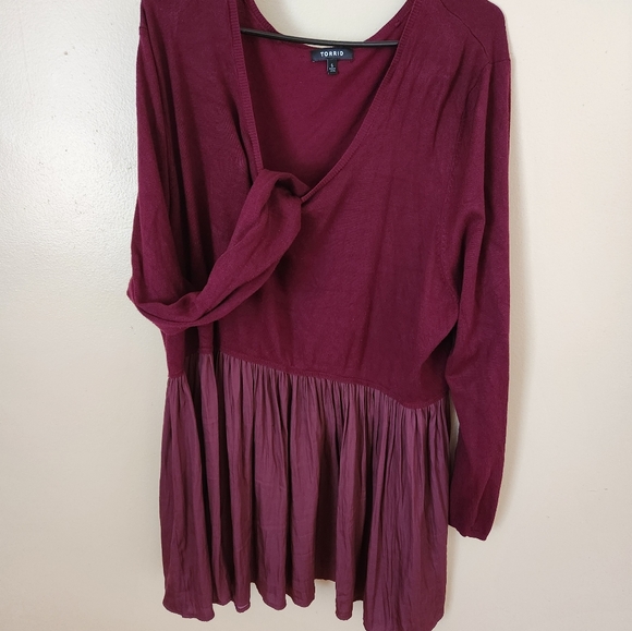 Torrid Sweater Baby doll Shirt, Size 5x - Picture 1 of 1